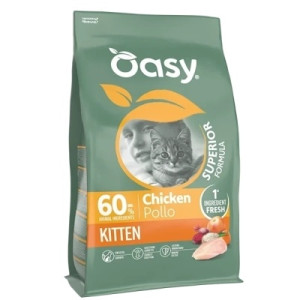 Сухий корм для кішок OASY Dry Cat Superior Kitten курка 1.5 кг (8054329515716)