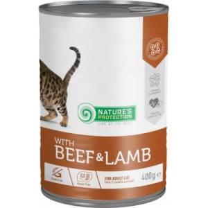 Консерви для котів Nature's Protection Adult With Beef &amp; Lamb 400 г (KIK45607)