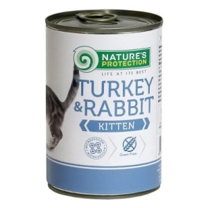 Консерви для котів Nature's Protection Kitten Turkey &amp; Rabbit 400 г (KIK24634)
