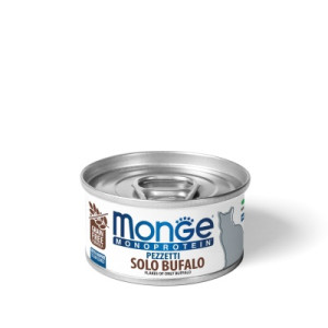Консервы для кошек Monge Cat Monoprotein мясные хлопья из мяса буйвола 80 г (8009470013826)