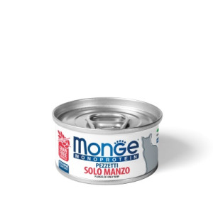 Консерви для котів Monge Cat Monoprotein м'ясні пластівці з яловичини 80 г (8009470013819)