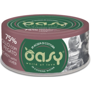 Консерви для котів OASY Wet More Love з куркою та печінкою 70 г (8053017344744)