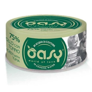 Консервы для кошек OASY Wet More Love с курицей и тунцом 70 г (8053017344805)