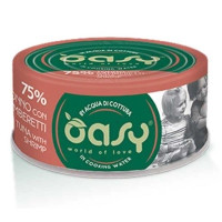 Консерви для котів OASY Wet More Love з тунцем та креветками 70 г (8053017344881)