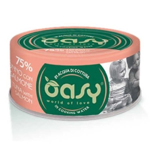 Консервы для кошек OASY Wet More Love с тунцом и лососем 70 г (8053017344928)