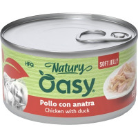 Консерви для котів OASY Wet Natury з куркою та качкою 85 г (8054329512890)