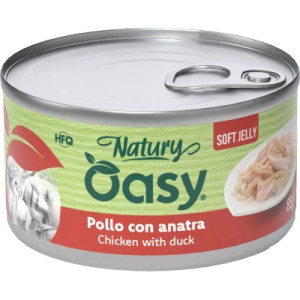 Консервы для кошек OASY Wet Natury с курицей и уткой 85 г (8054329512890)