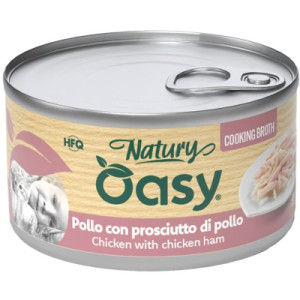 Консервы для кошек OASY Wet Natury с курицей и ветчиной 85 г (8054329514610)