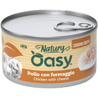 Консерви для котів OASY Wet Natury з куркою та сиром 85 г (8054329514634)