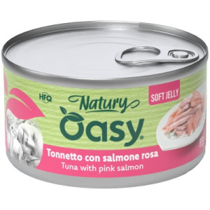 Консервы для кошек OASY Wet Natury с тунцом и лососем 85 г (8054329512951)