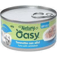 Консервы для кошек OASY Wet Natury с тунцом и мальком 85 г (8054329513019)
