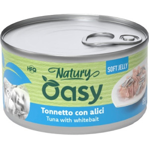 Консервы для кошек OASY Wet Natury с тунцом и мальком 85 г (8054329513019)