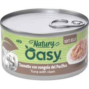 Консервы для кошек OASY Wet Natury с тунцом и моллюском 85 г (8054329513033)