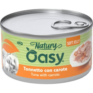 Консервы для кошек OASY Wet Natury с тунцом и морковью 85 г (8054329513118)
