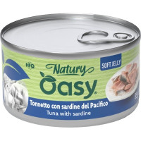 Консервы для кошек OASY Wet Natury с тунцом и сардинами 85 г (8054329513132)