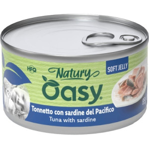 Консервы для кошек OASY Wet Natury с тунцом и сардинами 85 г (8054329513132)