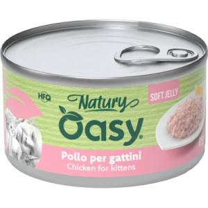 Консервы для кошек OASY Wet Natury Kitten с курицей 85 г (8054329512692)