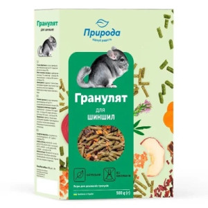 Корм для гризунів Природа «Гранулят» для шиншил 500 г (4823082415649)