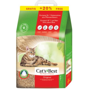 Наполнитель для туалета Cats Best Original Древесный комкующийся 5.2 кг (10 + 2 л) (4002973191163)