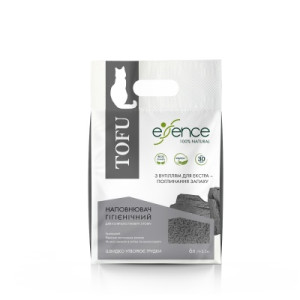 Наполнитель для туалета Essence Tofu с углем 1-4 мм 6 л (4820261920048)