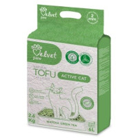 Наполнитель для туалета Velvet Paw TOFU для активных кошек с экстрактом зеленого чая матча (2 мм) 2.6 кг (TOF70053)