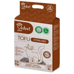 Наполнитель для туалета Velvet Paw TOFU для стерилизованных кошек, с кокосовым углем, миндальной и кокосовой эссенцией (1.5 мм) 2 (TOF70055)