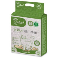 Наполнитель для туалета Velvet Paw TOFU с бентонитом и экстрактом зеленого чая (1.5 мм) 2.6 кг (TOF70022)